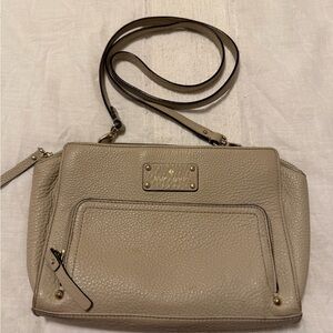 Kate Spade Beige Leather Crossbody Bag
